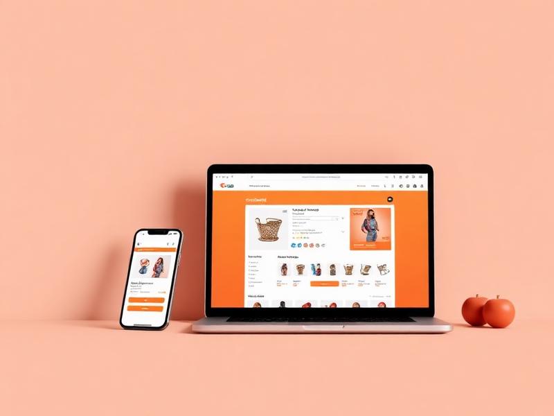 Laptop and phone showing an ecommerce storefront