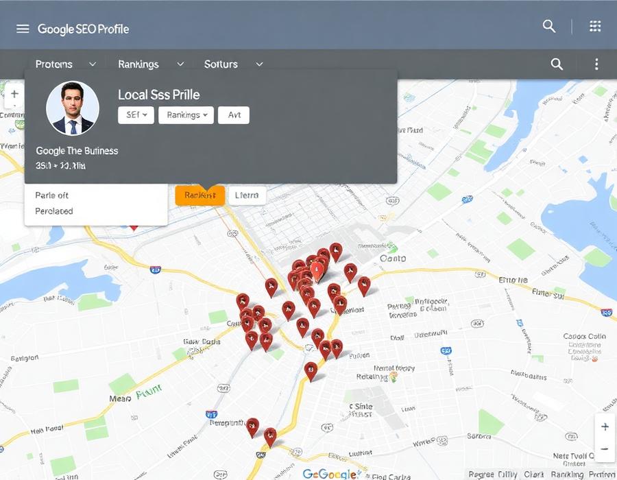 Local presence audit with map pack ranking grid