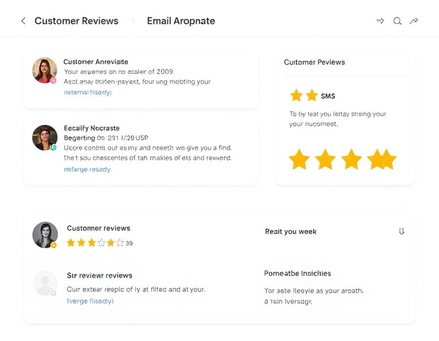 Review request and reputation dashboard