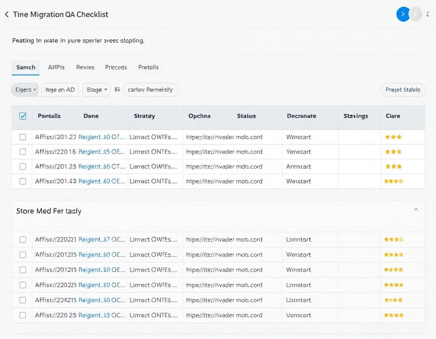 Storefront QA and redirect testing